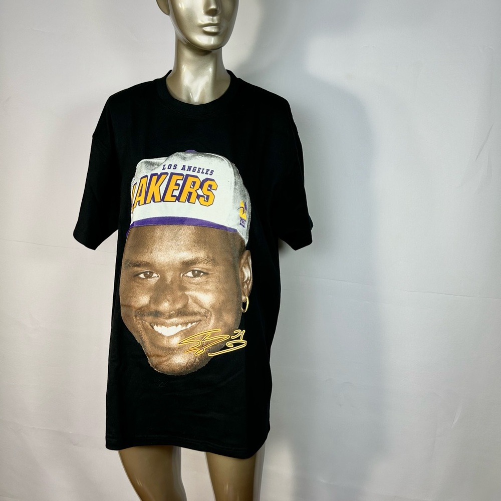 Shaquille O’Neal Los Angeles Lakers Big Head Tee Nwot